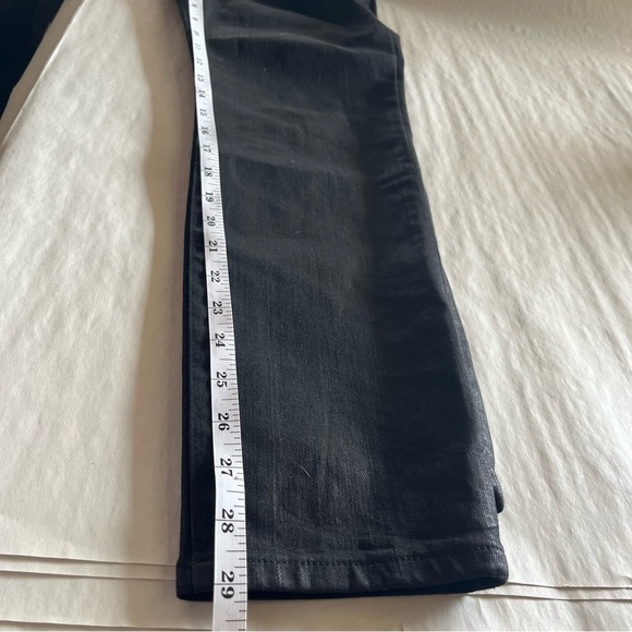 Frame Denim Sleek Shiny Le Skinny de Jeanne Black Skinny Jeans - Picture 11 of 11